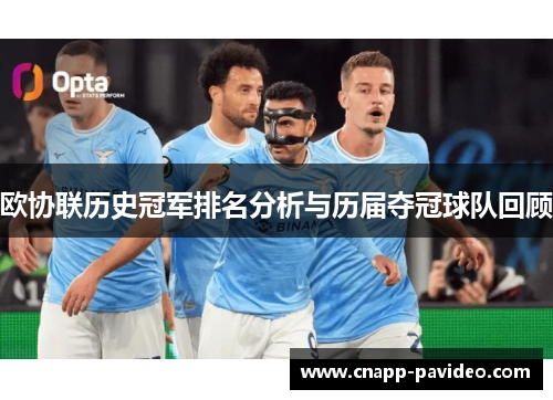 欧协联历史冠军排名分析与历届夺冠球队回顾