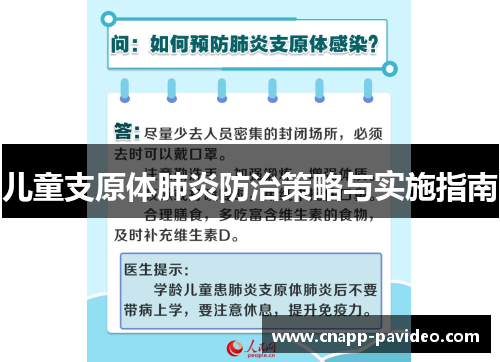 儿童支原体肺炎防治策略与实施指南